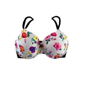 PINK Victorias Secret Womens Floral Everywhere Lightly Lined T-Shirt Bra 32DD